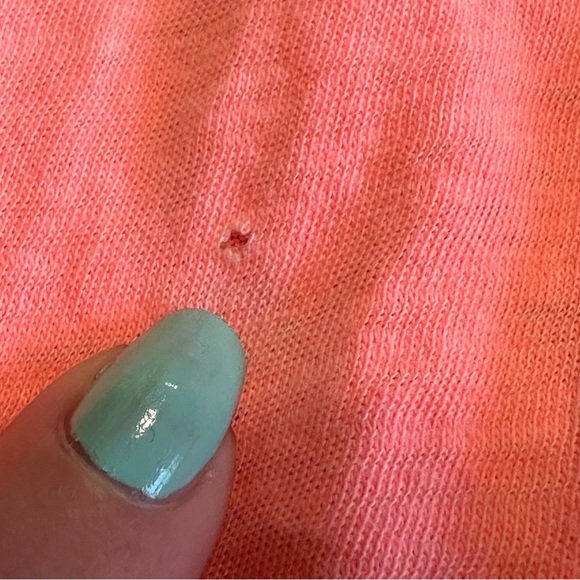 J. Crew Pink Womens Size XL Basic Casual Short Sleeved Top Vneck - Picture 4 of 6